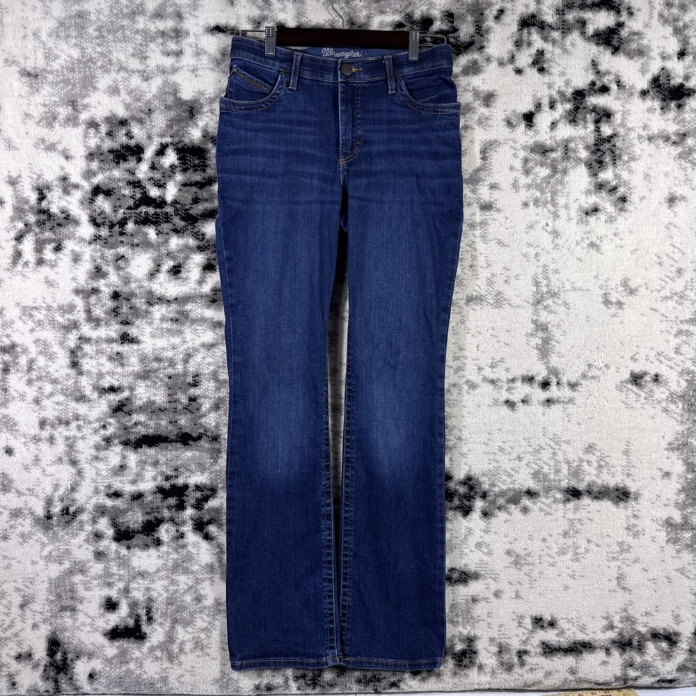 Wrangler Willow Jeans Womens Size 9x34 Riding Equestrian Elastic Waist Stretch